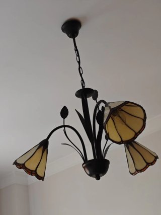 Set di 2 lampade da comodino e lampada da soffitto
