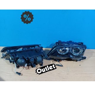 ZA FAROS BMW E46 OJOS ANGEL LED CCFL 4 PUERTAS 01-05 FONDO N