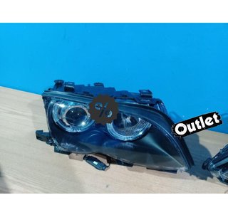 ZA FAROS BMW E46 OJOS ANGEL LED CCFL 4 PUERTAS 01-05 FONDO N