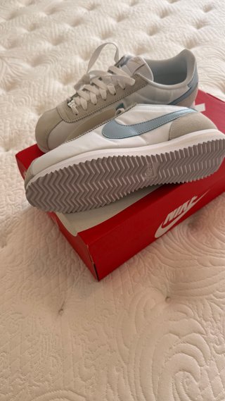 Nike Cortez Blancas/Azul Claro Nuevas