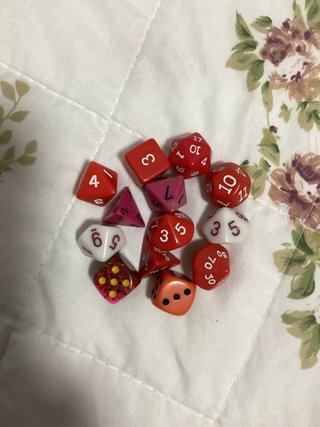 Dados para juegos de rol variados