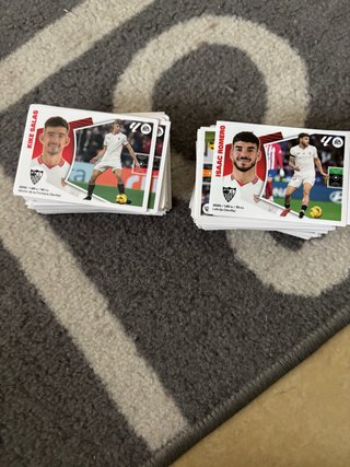 Cromos de fútbol Kike Salas e Isaac Romero