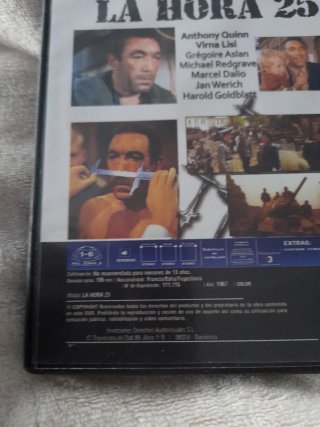 DVD La Hora 25 (Anthony Quinn)