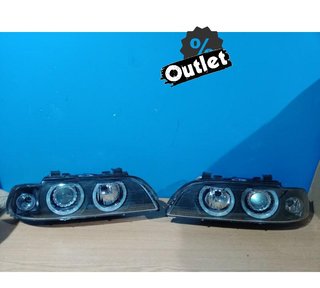ZA FAROS BMW E39 95-00 XENON OJOS ANGEL FONDO NEGRO R146885C