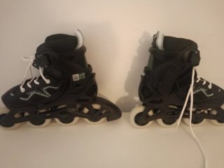 Patines en línea infantiles negros T 32/35