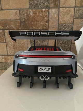 Soporte 3D Llaves Porsche GT3 plateado