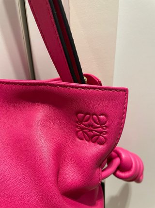 Bolso Loewe Flamenco Knot Pequeño Rosa