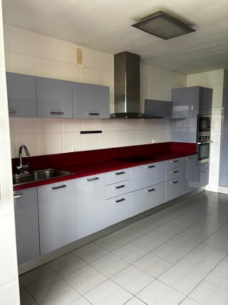 Cocina Completa Gris y Roja