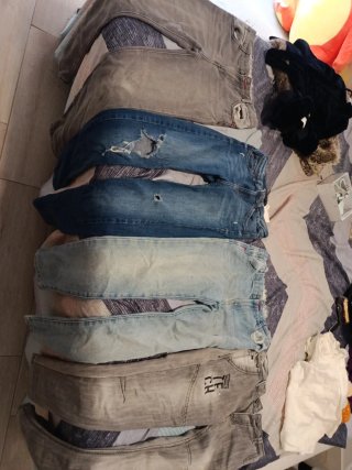 4 pantalones vaqueros para niña talla 10