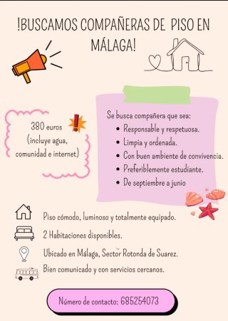 Alquiler habitación ( Suárez)