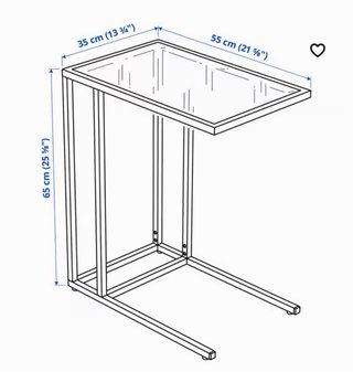 Mesas auxiliares VITTSIÖ Ikea (2 unidades)
