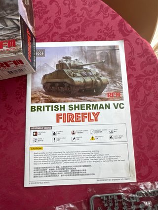 Maqueta Tanque Sherman VC Firefly RFM