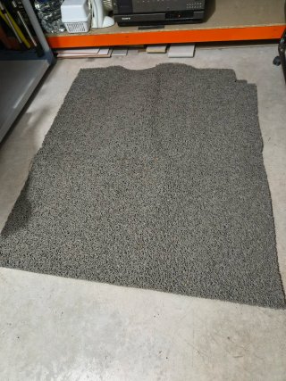 Felpudos PVC Rizo Gris
