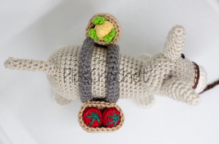 Belén Navideño: Pastor, Burro y Huerto amigurumi