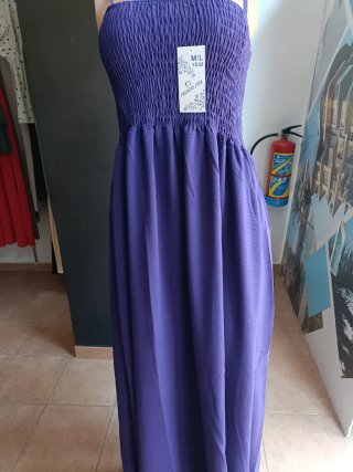 Vestido largo morado Mundo Mix