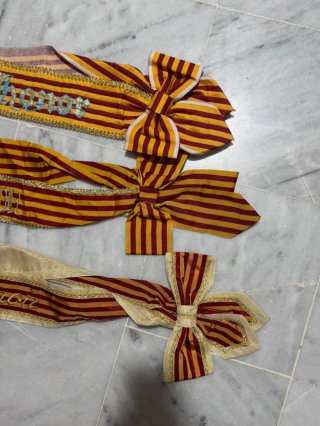 Lotes de 3 bandas de honor Falleras