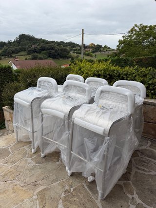 6 Taburetes Acero Inoxidable Sklum NUEVOS