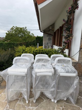 6 Taburetes Acero Inoxidable Sklum NUEVOS