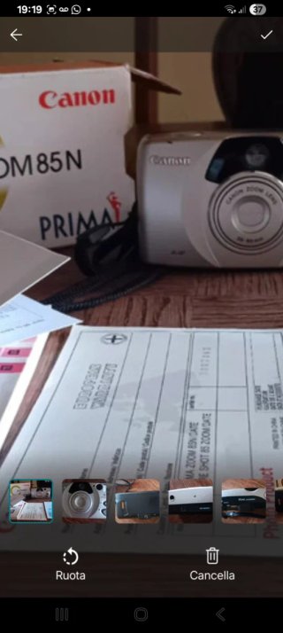 Canon Zoom 85N con scatola e custodia
