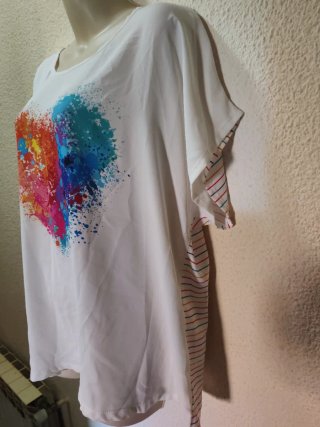 Camiseta Corazón Multicolor