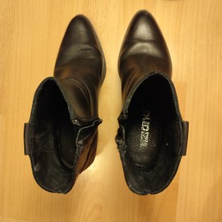 Botines de piel negros Talla 36