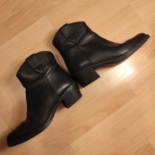 Botines de piel negros Talla 36