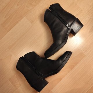 Botines de piel negros Talla 36