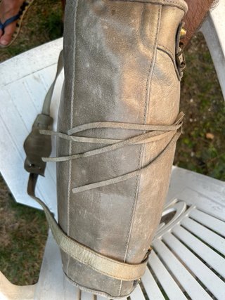 City bag Genuine Leather Grey/Beige Made italy