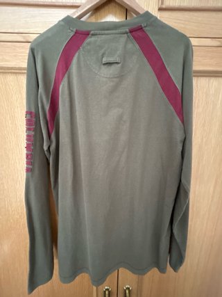 Camiseta Columbia manga larga verde oliva
