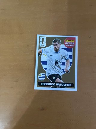 Cromo Extra Sticker Valverde Oro Mundial 2026