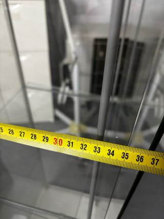 Vitrina expositora cristal 3 estantes