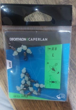 Swivels pesca fosforescentes Caperlan x8 L