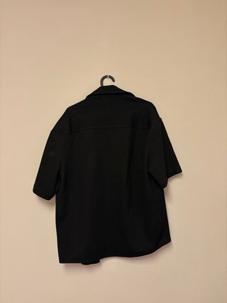 Sobrecamisa Zara Negra Manga Corta