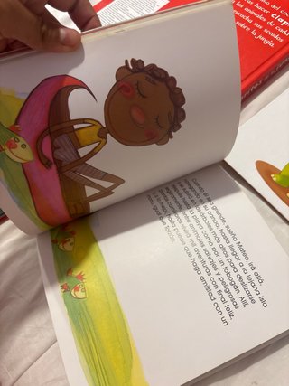 Pac de seis libros para niños.