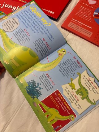 Pac de seis libros para niños.