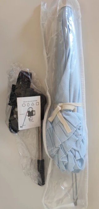 Sombrilla para carrito de bebé azul