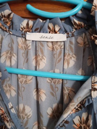 Vestido corto estampado floral azul