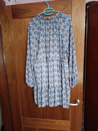 Vestido corto estampado floral azul