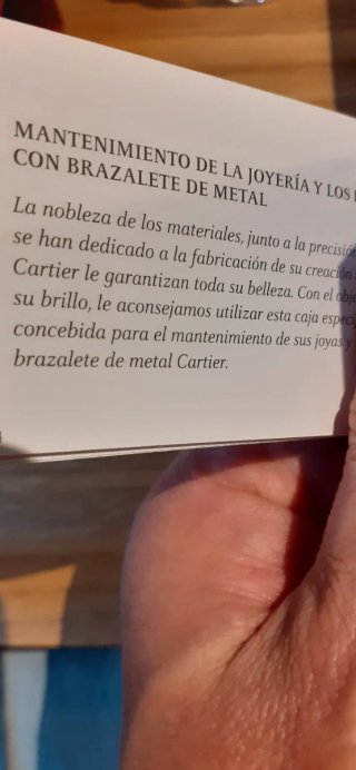 Caja Cartier Joyas/Relojes Roja