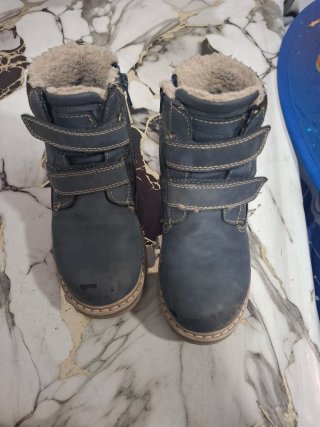 Botas niño azul forradas
