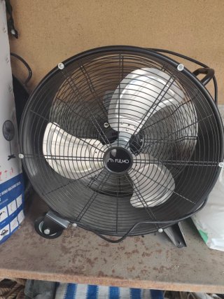 Ventilador Fulmo Negro/Plateado