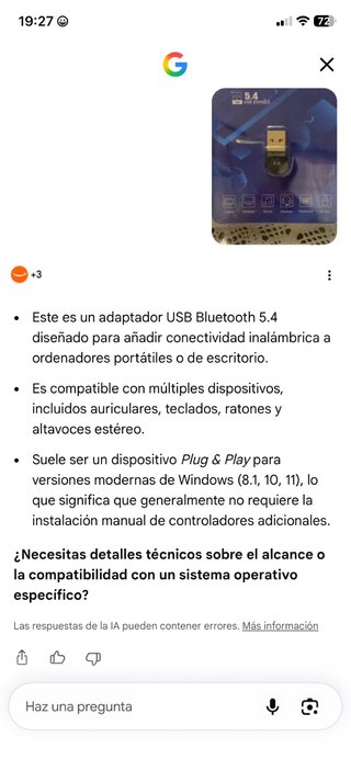 Adattatore USB Bluetooth 5.4 Dongle Senza Fili