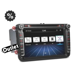 ZA RADIO NAVEGADOR 8" VOLKSWAGEN VW USB GPS TACTIL HD M00036