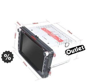 ZA RADIO NAVEGADOR 8" VOLKSWAGEN VW USB GPS TACTIL HD M00036