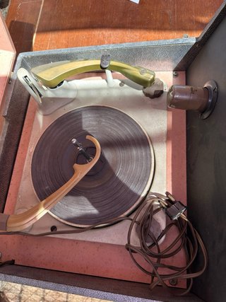 Tocadiscos Motorola Antiguo Marrón/Verde