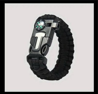 3 Pulseras Supervivencia 5 en 1 con Brújula