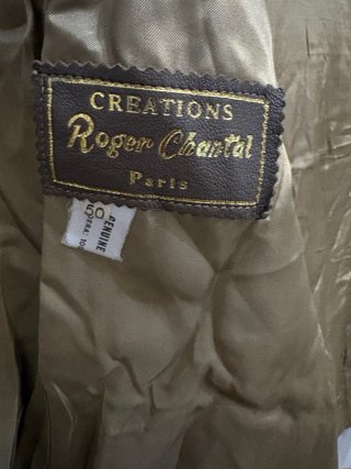 Giacca blazer vera pelle vintage marrone