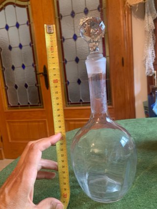 Decantador de vino vintage de cristal