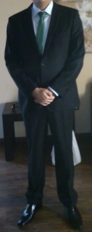 Traje Kurt & Kross London Negro y Corbata Verde