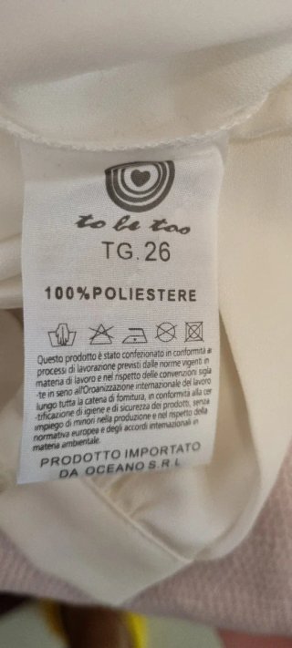 Camicetta bambina taglia 26 TO BE TOO